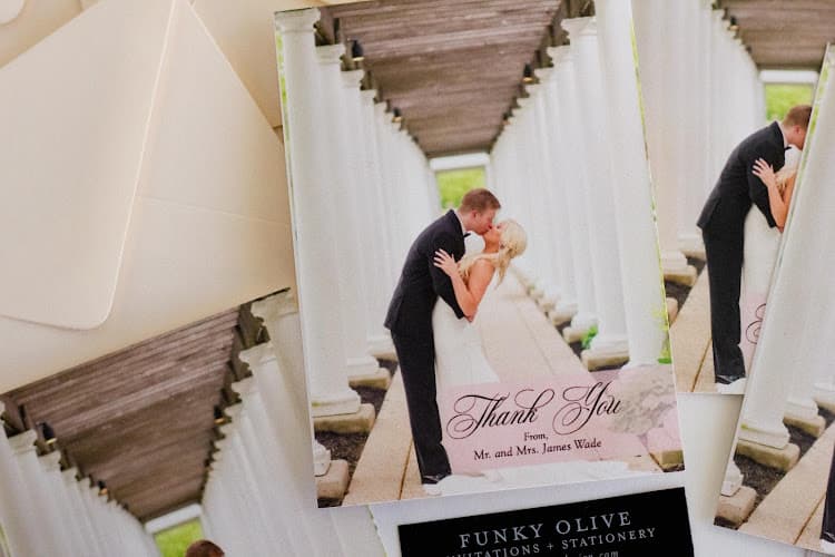 Funky Olive Invitations + Stationery